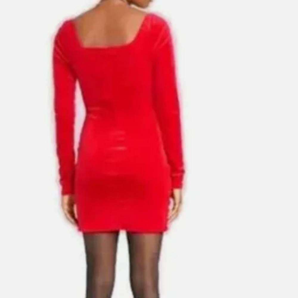 Wild Fable Red ruched bodycon dress - Picture 3 of 8